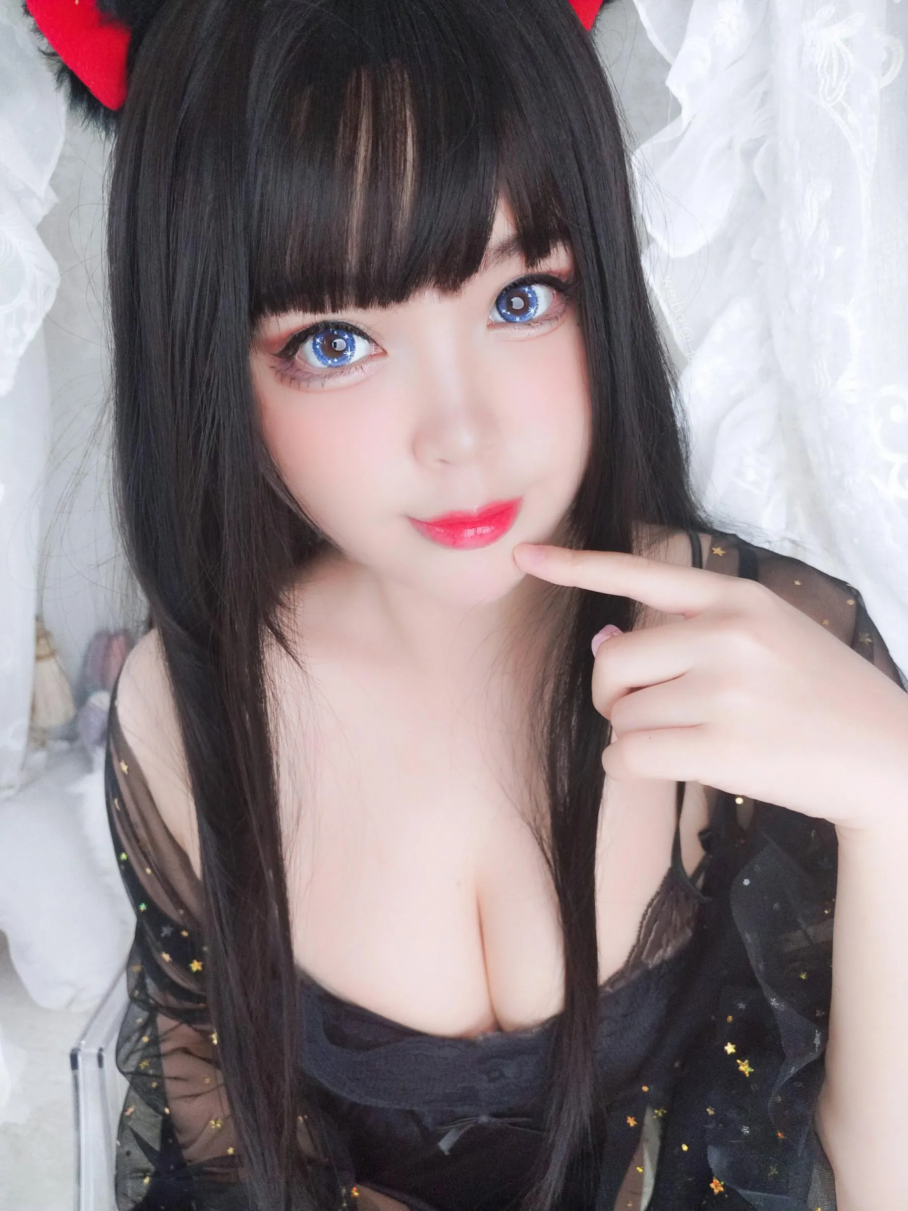 白烨 – NO.55 黑系猫咪少女 [62P]插图5